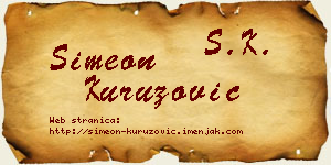 Simeon Kuruzović vizit kartica
